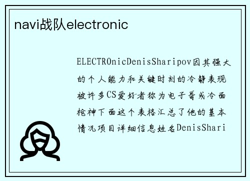 navi战队electronic